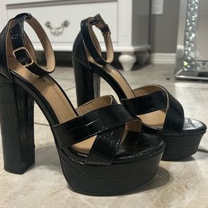 Bundle of Platform Heels/ Nude Booties